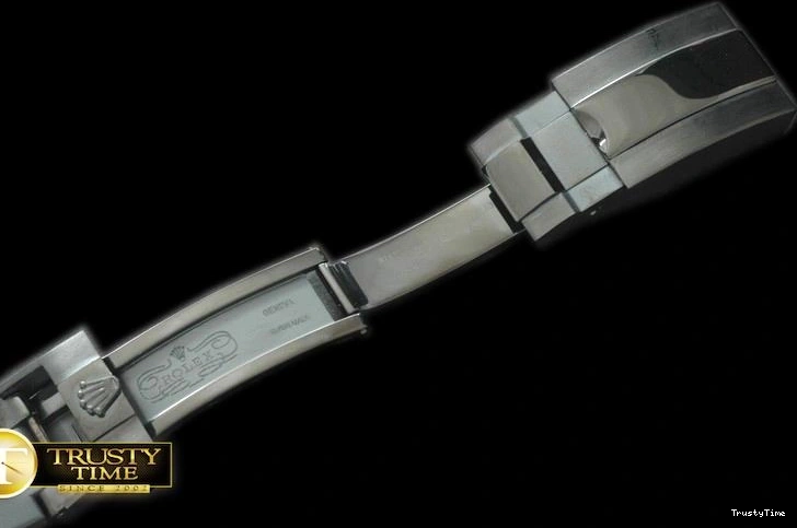 0315 ROLACC009 – Black Rubber Strap 20 18 with PVD Insignia Clasp Casual 834